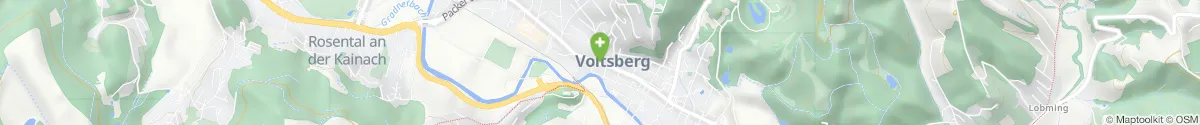 Map representation of the location for St. Josef-Apotheke in 8570 Voitsberg